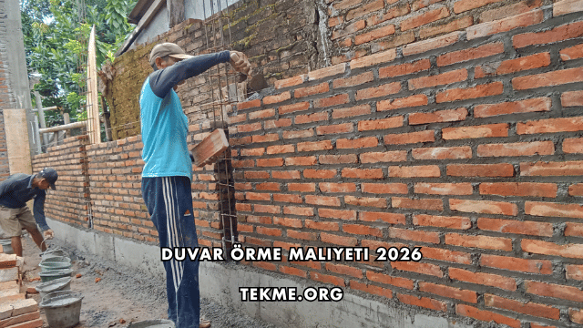 Duvar Örme Maliyeti 2026