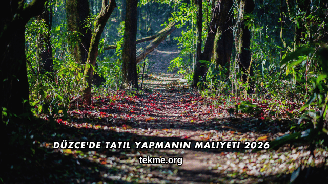 Düzce'de Tatil Yapmanın Maliyeti 2026