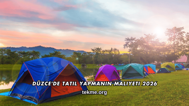 Düzce'de Tatil Yapmanın Maliyeti 2026