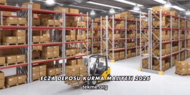 Ecza Deposu Kurma Maliyeti 2026
