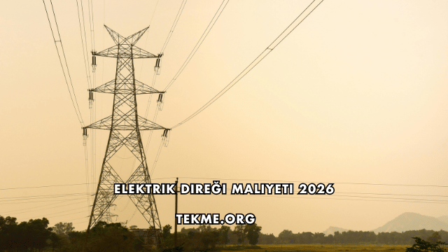 Elektrik Direği Maliyeti 2026