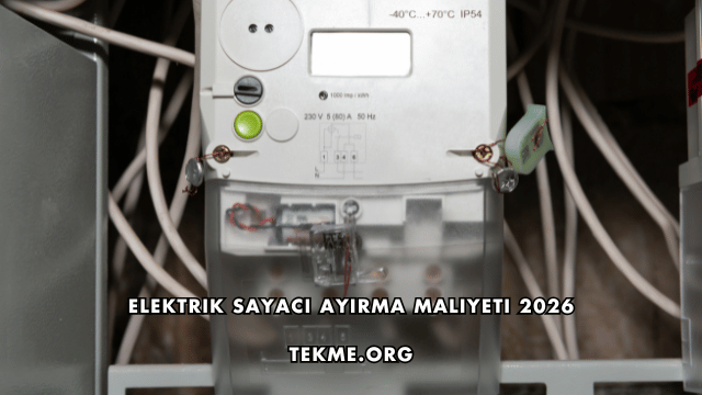 Elektrik Sayacı Ayırma Maliyeti 2026