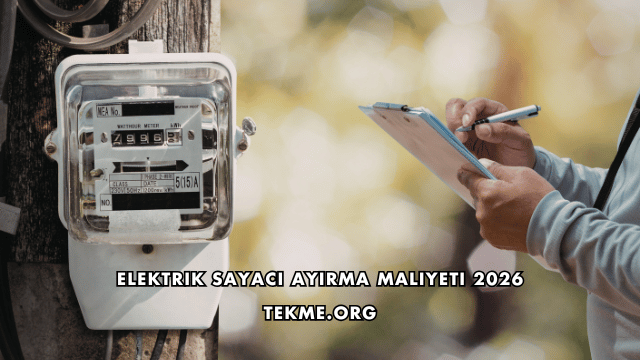 Elektrik Sayacı Ayırma Maliyeti 2026