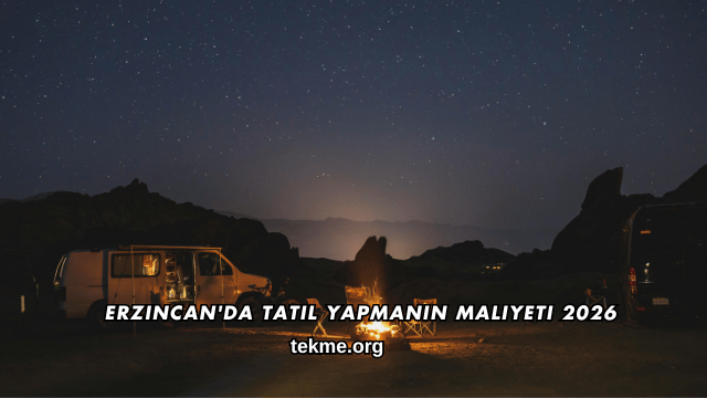 Erzincan'da Tatil Yapmanın Maliyeti 2026