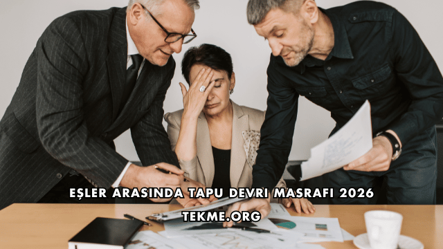 Eşler Arasında Tapu Devri Masrafı 2026