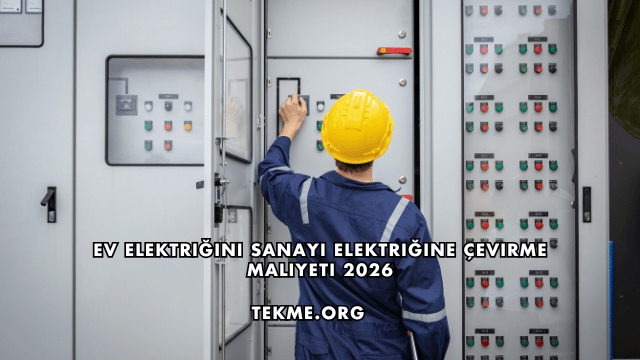 Ev Elektriğini Sanayi Elektriğine Çevirme Maliyeti 2026