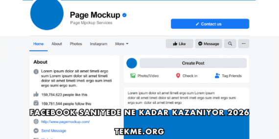 Facebook Saniyede Ne Kadar Kazanıyor 2026