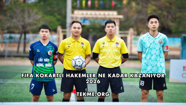 Fifa Kokartlı Hakemler Ne Kadar Kazanıyor 2026