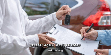 Galeri Açma Maliyeti 2026