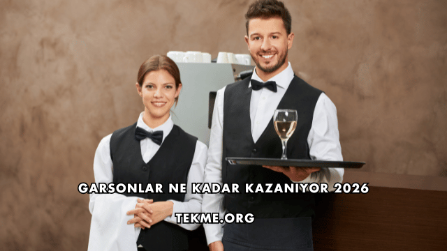Garsonlar Ne Kadar Kazanıyor 2026