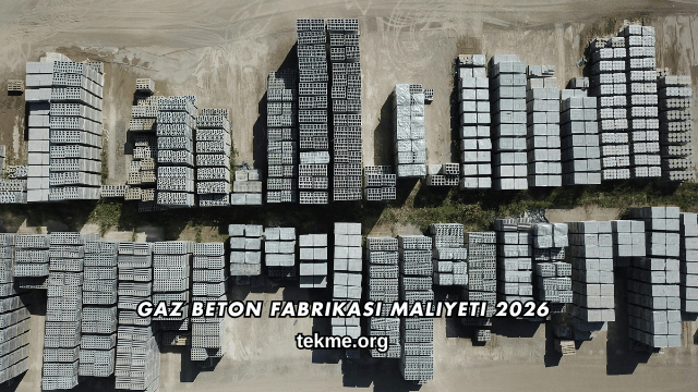 Gaz Beton Fabrikası Maliyeti 2026