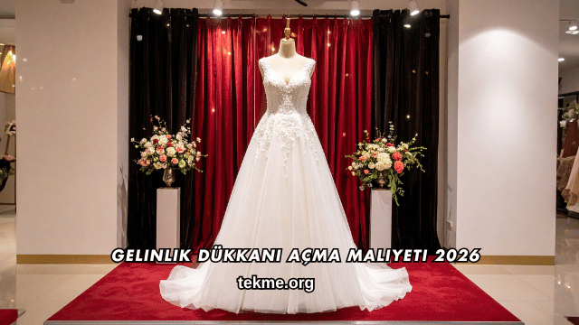 Gelinlik Dükkanı Açma Maliyeti 2026