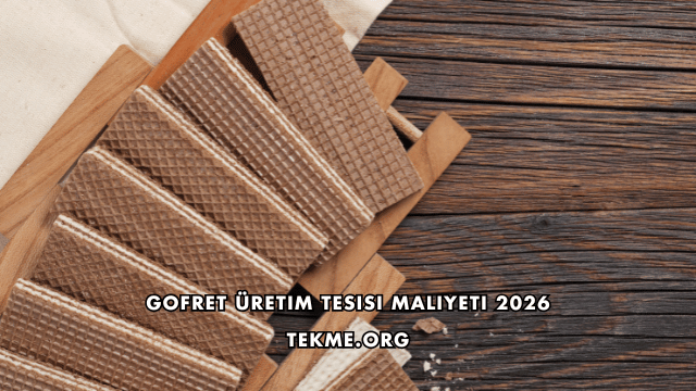 Gofret Üretim Tesisi Maliyeti 2026