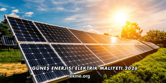 Güneş Enerjisi Elektrik Maliyeti 2026