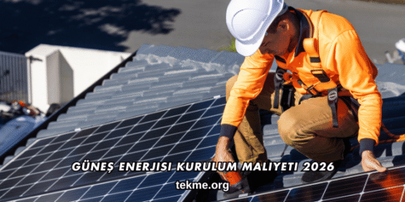 Güneş Enerjisi Kurulum Maliyeti 2026