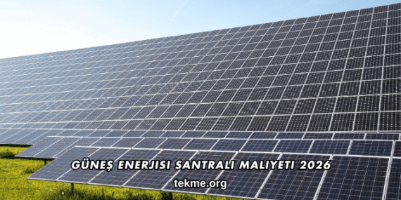Güneş Enerjisi Santrali Maliyeti 2026