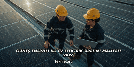 Güneş Enerjisi ile Ev Elektrik Üretimi Maliyeti 2026