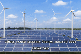 Güneş Paneli Elektrik Üretimi Maliyeti 2026