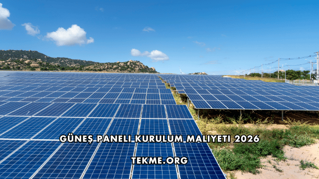 Güneş Paneli Kurulum Maliyeti 2026