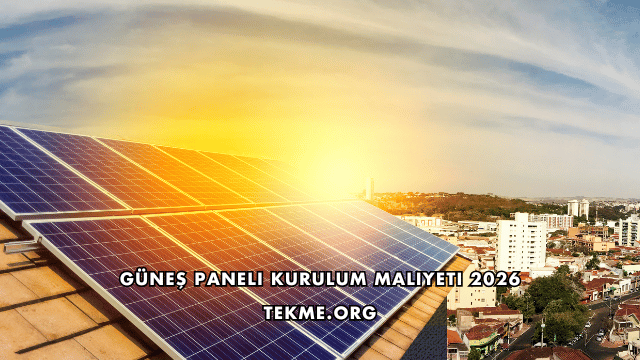 Güneş Paneli Kurulum Maliyeti 2026
