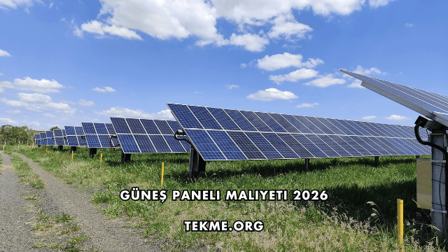 Güneş Paneli Maliyeti 2026