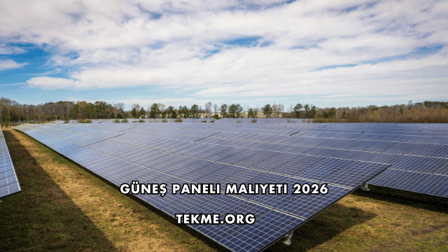 Güneş Paneli Maliyeti 2026