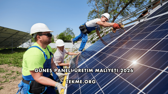 Güneş Paneli Üretim Maliyeti 2026