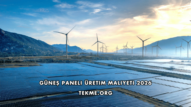 Güneş Paneli Üretim Maliyeti 2026