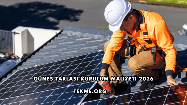 Güneş Tarlası Kurulum Maliyeti 2026