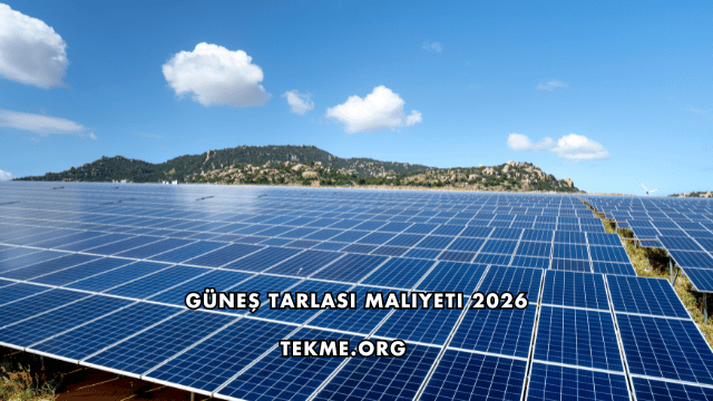 Güneş Tarlası Maliyeti 2026