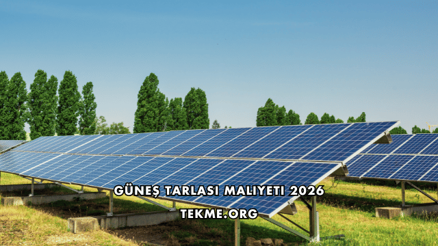 Güneş Tarlası Maliyeti 2026