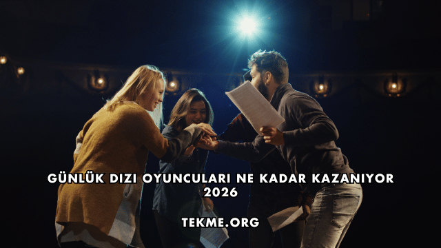 Günlük Dizi Oyuncuları Ne Kadar Kazanıyor 2026