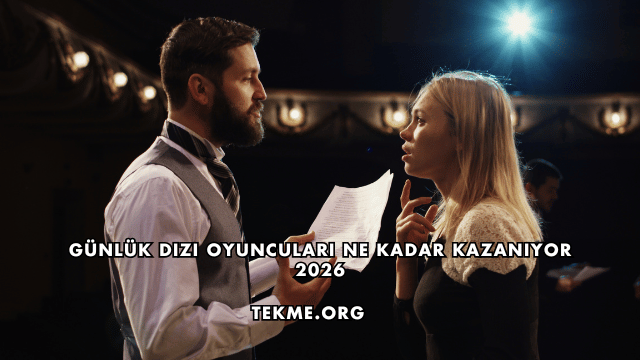 Günlük Dizi Oyuncuları Ne Kadar Kazanıyor 2026