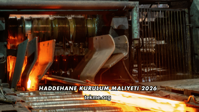 Haddehane Kurulum Maliyeti 2026