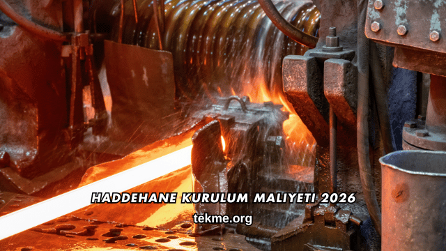 Haddehane Kurulum Maliyeti 2026
