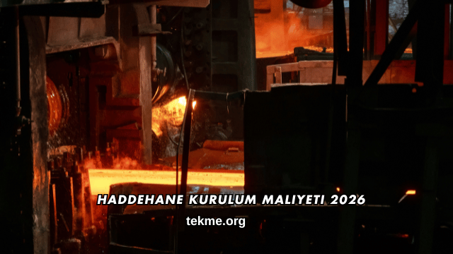 Haddehane Kurulum Maliyeti 2026