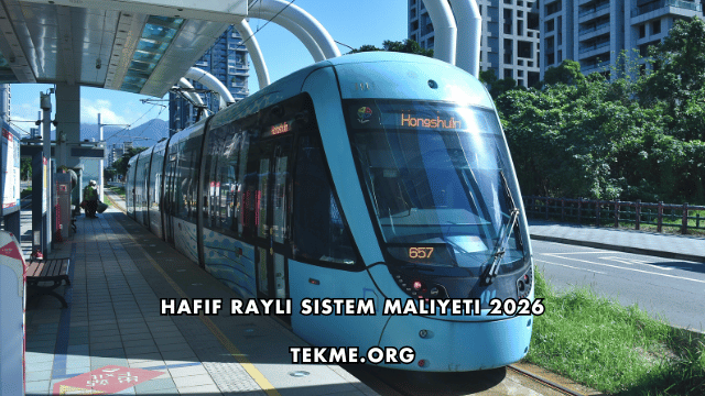 Hafif Raylı Sistem Maliyeti 2026