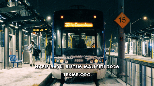 Hafif Raylı Sistem Maliyeti 2026
