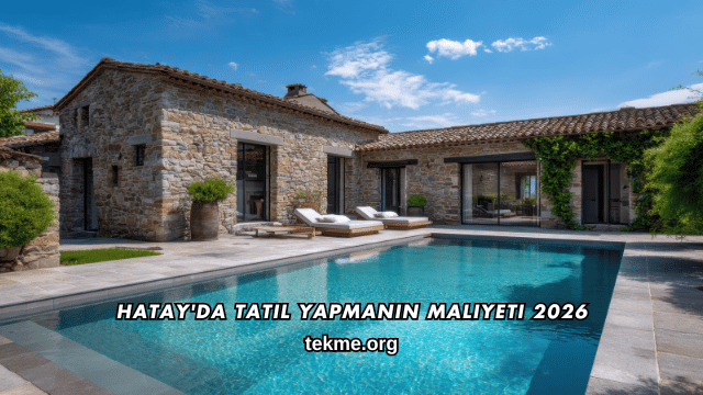 Hatay'da Tatil Yapmanın Maliyeti 2026