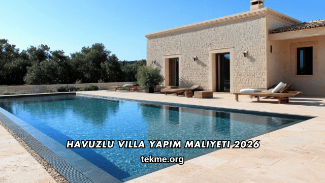 Havuzlu Villa Yapım Maliyeti 2026