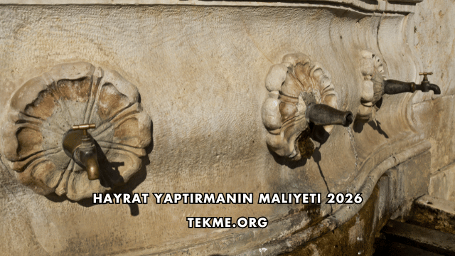 Hayrat Yaptırmanın Maliyeti 2026