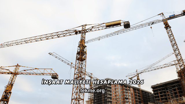 İnşaat Maliyeti Hesaplama 2026
