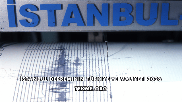 İstanbul Depreminin Türkiye'ye Maliyeti 2026