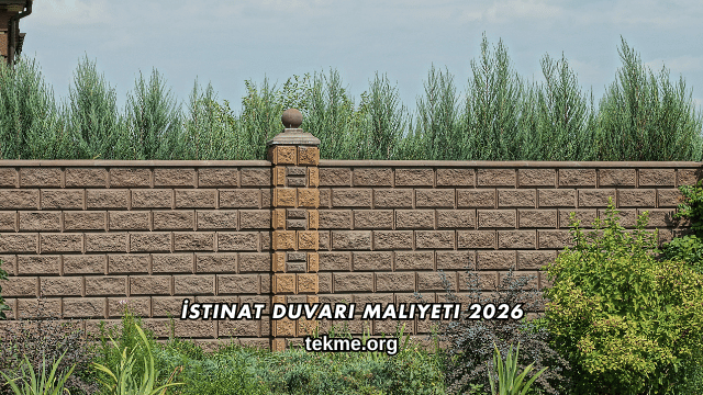 İstinat Duvarı Maliyeti 2026