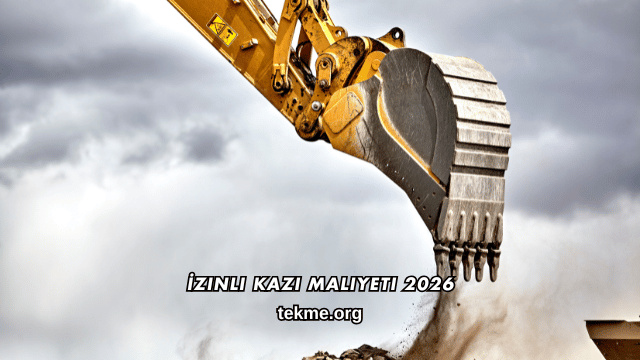 İzinli Kazı Maliyeti 2026
