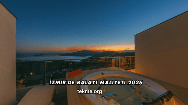 İzmir'de Balayı Maliyeti 2026