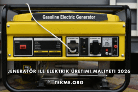 Jeneratör ile Elektrik Üretimi Maliyeti 2026