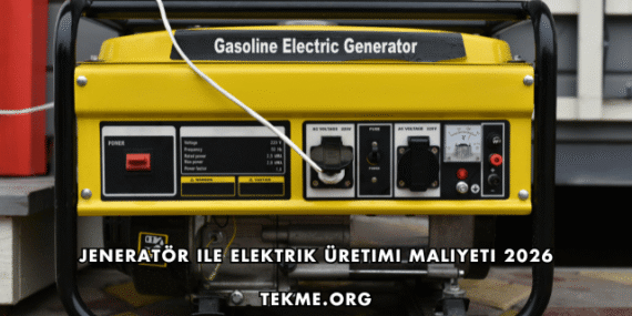 Jeneratör ile Elektrik Üretimi Maliyeti 2026