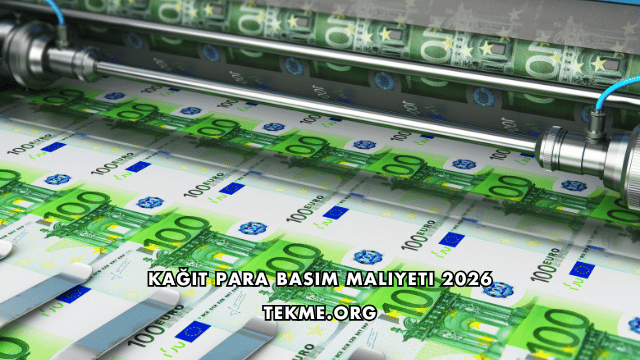 Kağıt Para Basım Maliyeti 2026