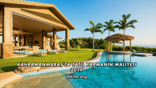 Kahramanmaraş'ta Tatil Yapmanın Maliyeti 2026